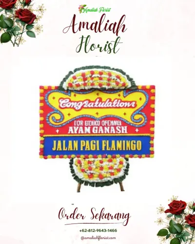 Bunga Papan Congratulation di Masjid Jamik